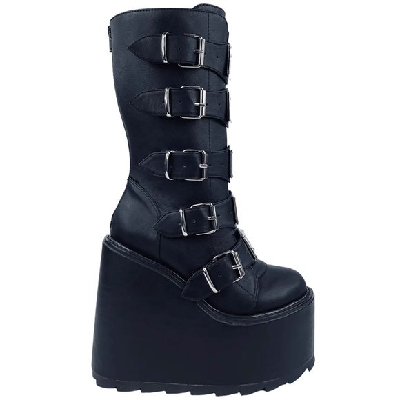 YRU X Naruto Dune Leaf Village Platform Boots - Picture 5 of 8